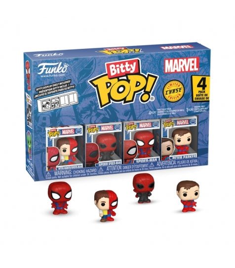 Funko Bitty POP! 4 - Pack Spider - Man Series 4 - Marvel Funko Bitty POP! 4 - Pack Spider - Man Series 4 - Marvel - Zascalo.com