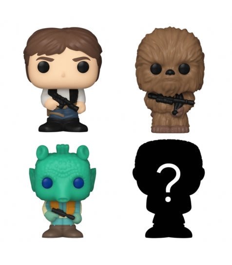 Funko Bitty POP Han Solo 4 figuras - Star Wars Funko Bitty POP Han Solo 4 figuras - Star Wars - Zascalo.com