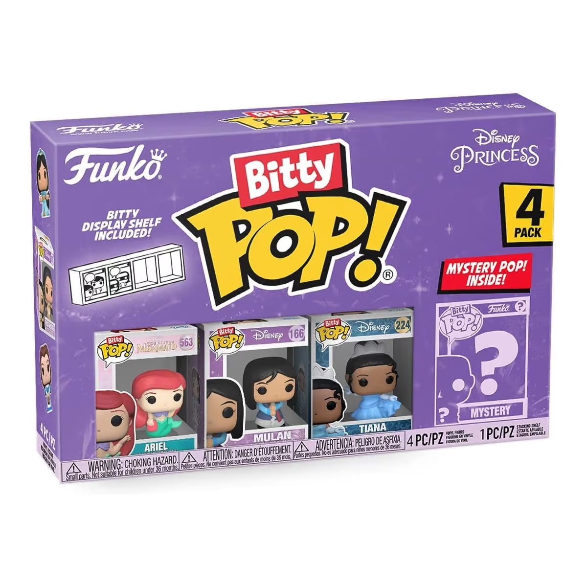 Funko Bitty POP Princesas - Ariel 4 figuras - Disney - Zascalo.com