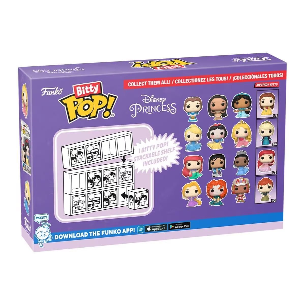 Funko Bitty POP Princesas - Bella 4 figuras - Disney - Zascalo.com
