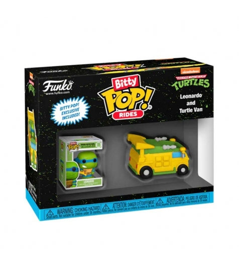 Funko Bitty POP Ride Leonardo and Turtle Van - Tortugas Ninja Funko Bitty POP Ride Leonardo and Turtle Van - Tortugas Ninja