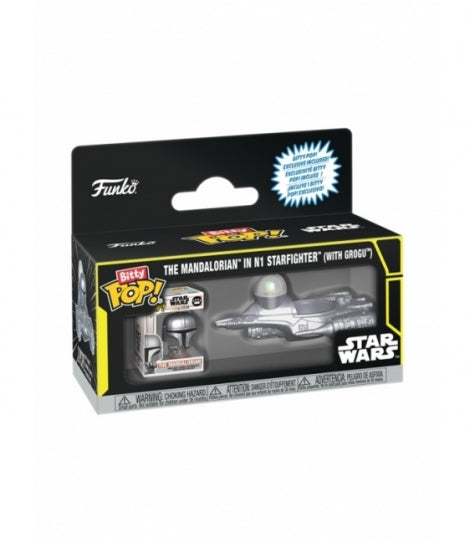 Funko Bitty POP! Ride The Mandalorian in N1 Starfighter (with Grogu) - Star Wars Funko Bitty POP! Ride The Mandalorian in N1 Starfighter (with Grogu) - Star Wars