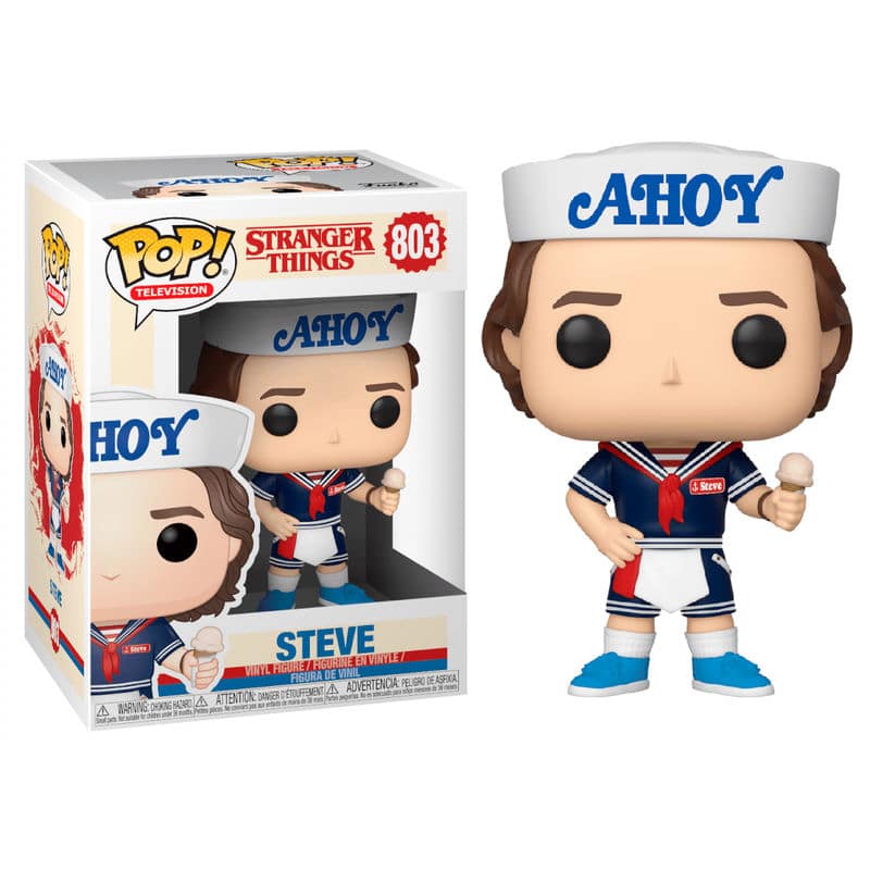 Funko POP! 803 Steve Con Sombrero y Disfraz de Heladero - Stranger Things - Zascalo.com