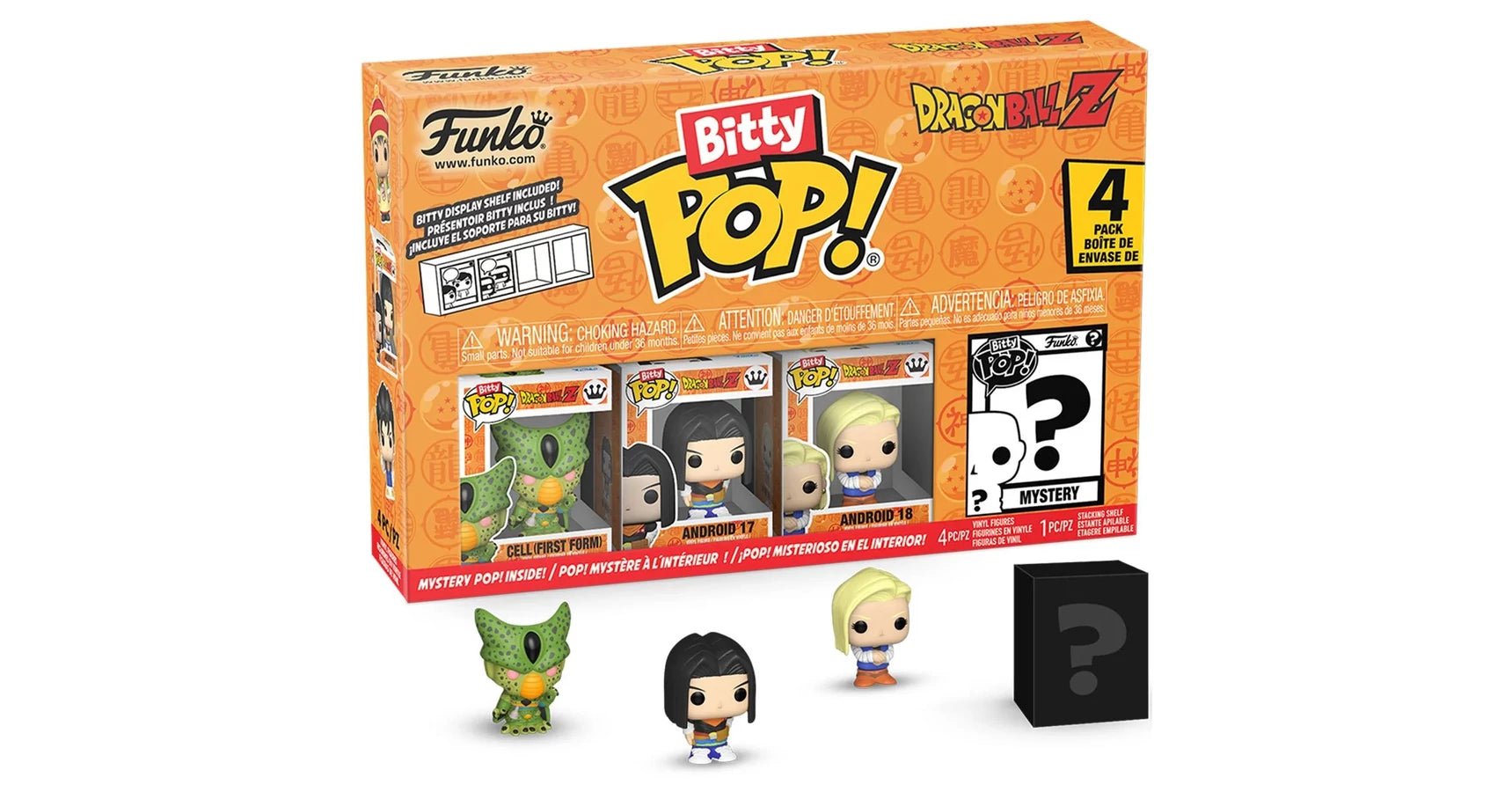 Funko Pop Bitty Dragon Ball Z Pack 4 mini Figuras con Célula - Zascalo.com