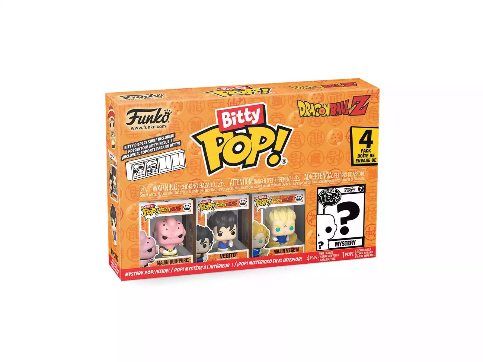 Funko Pop Bitty Dragon Ball Z Pack 4 mini Figuras con Majin Buu - Zascalo.com