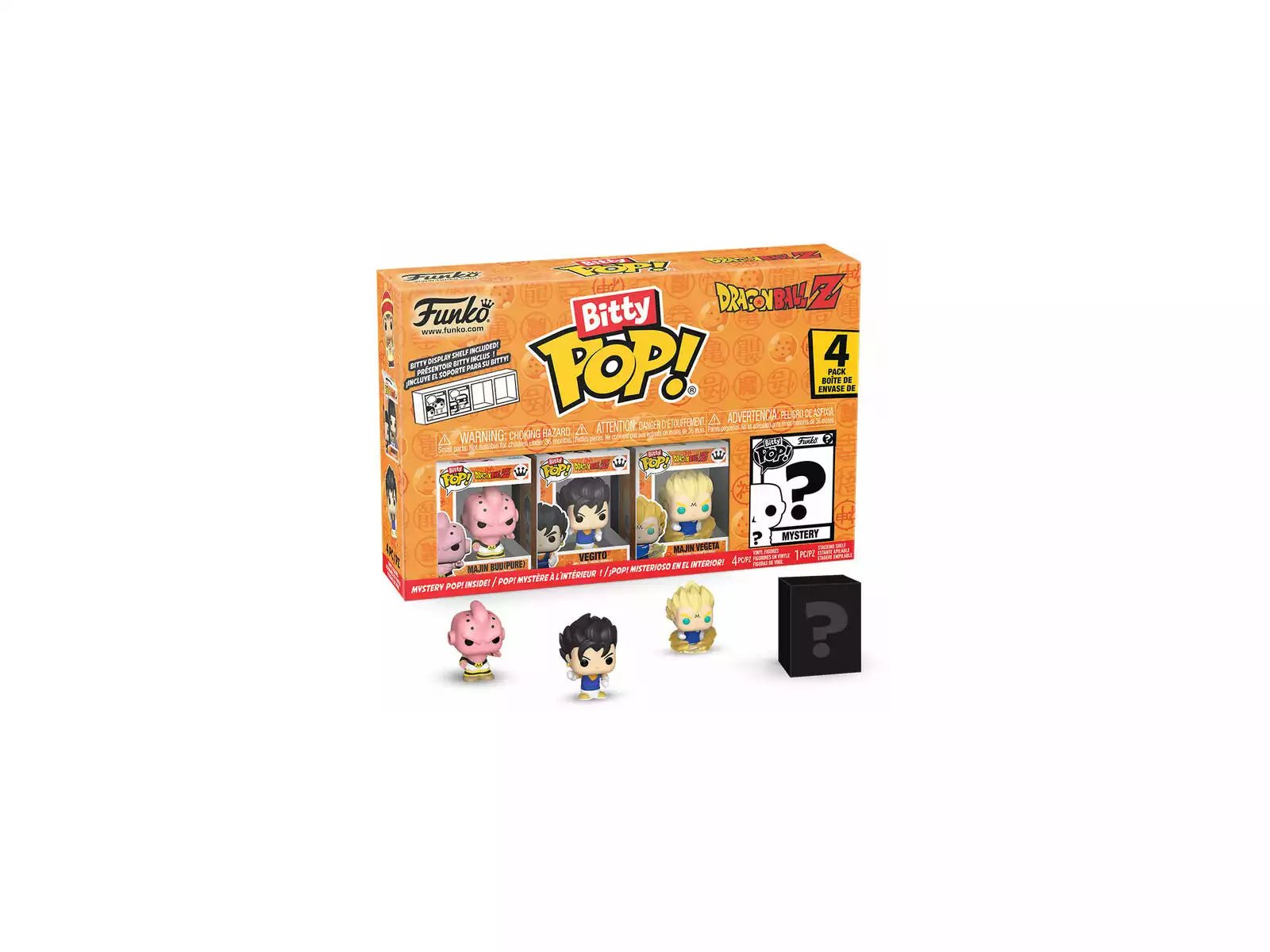 Funko Pop Bitty Dragon Ball Z Pack 4 mini Figuras con Majin Buu - Zascalo.com