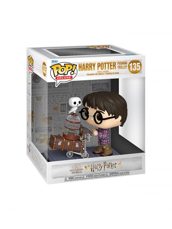 Funko POP! Deluxe: 135 HP Anniversary - Harry Pushing Trolley - Harry Potter - Zascalo.com
