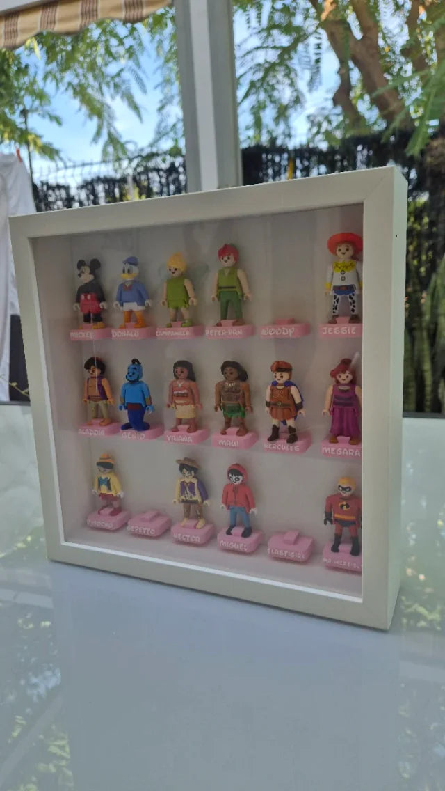 Expositor 3D para Playmobil Disney Kinder (Marco Ikea Sannahed 25x25)