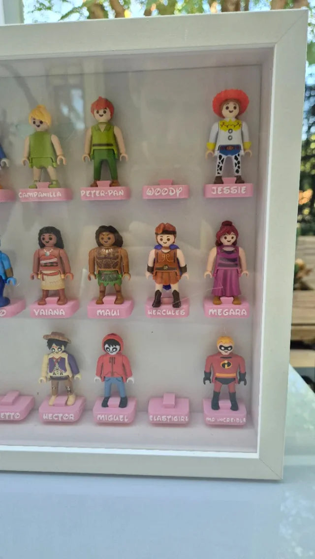 Expositor 3D para Playmobil Disney Kinder (Marco Ikea Sannahed 25x25)