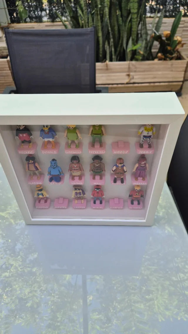Expositor 3D para Playmobil Disney Kinder (Marco Ikea Sannahed 25x25)
