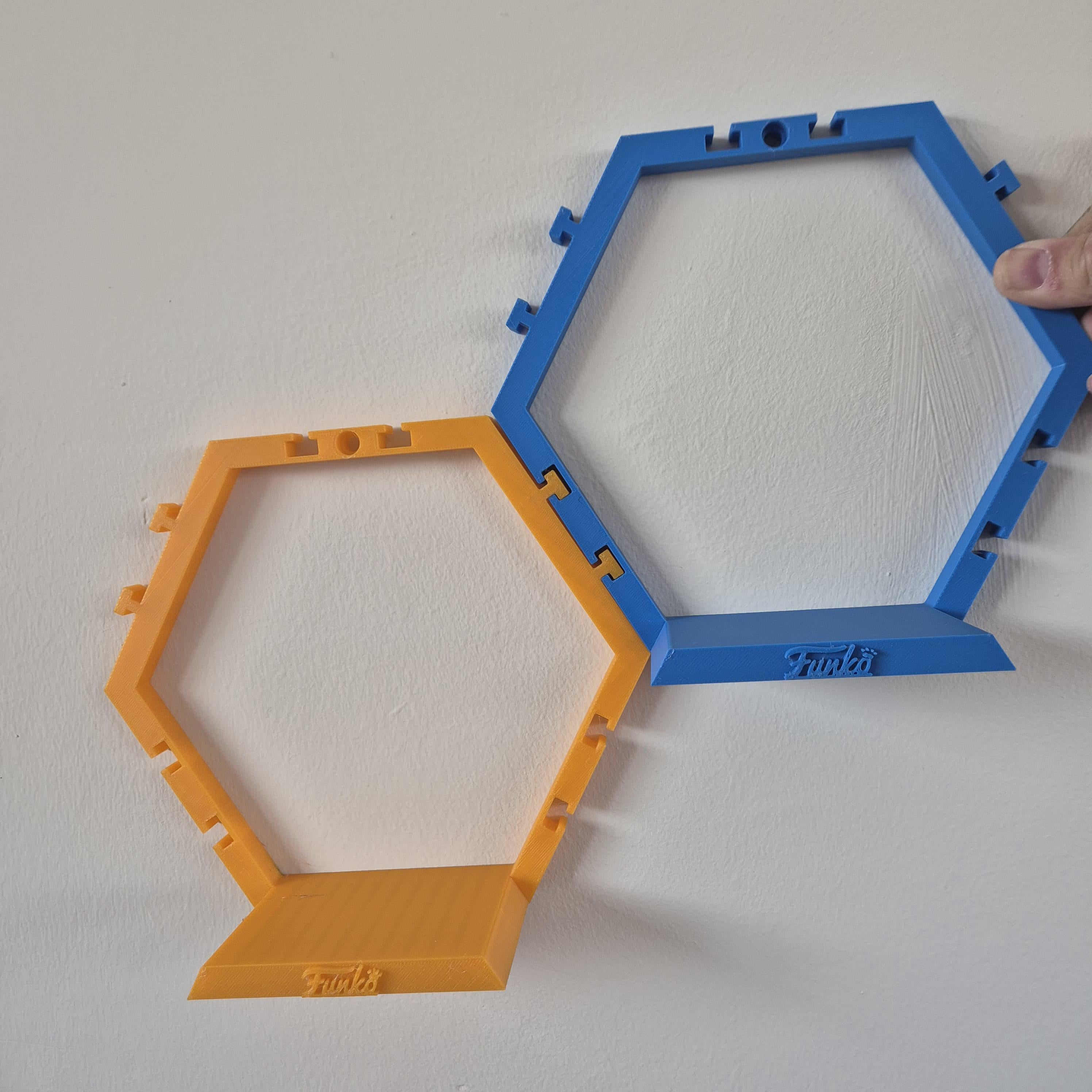 Estantería hexagonal encajable para funko pop - diseño modular panal de abejas | Expositor3D funkos - Zascalo.com