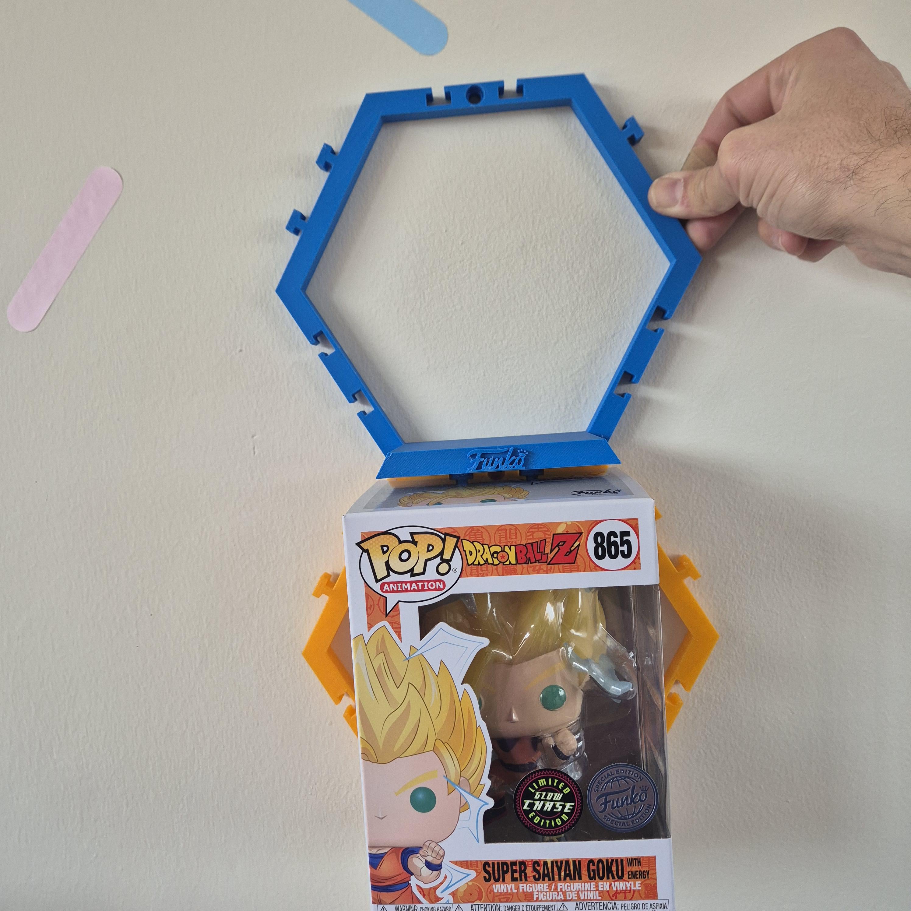 Estantería hexagonal encajable para funko pop - diseño modular panal de abejas | Expositor3D funkos - Zascalo.com