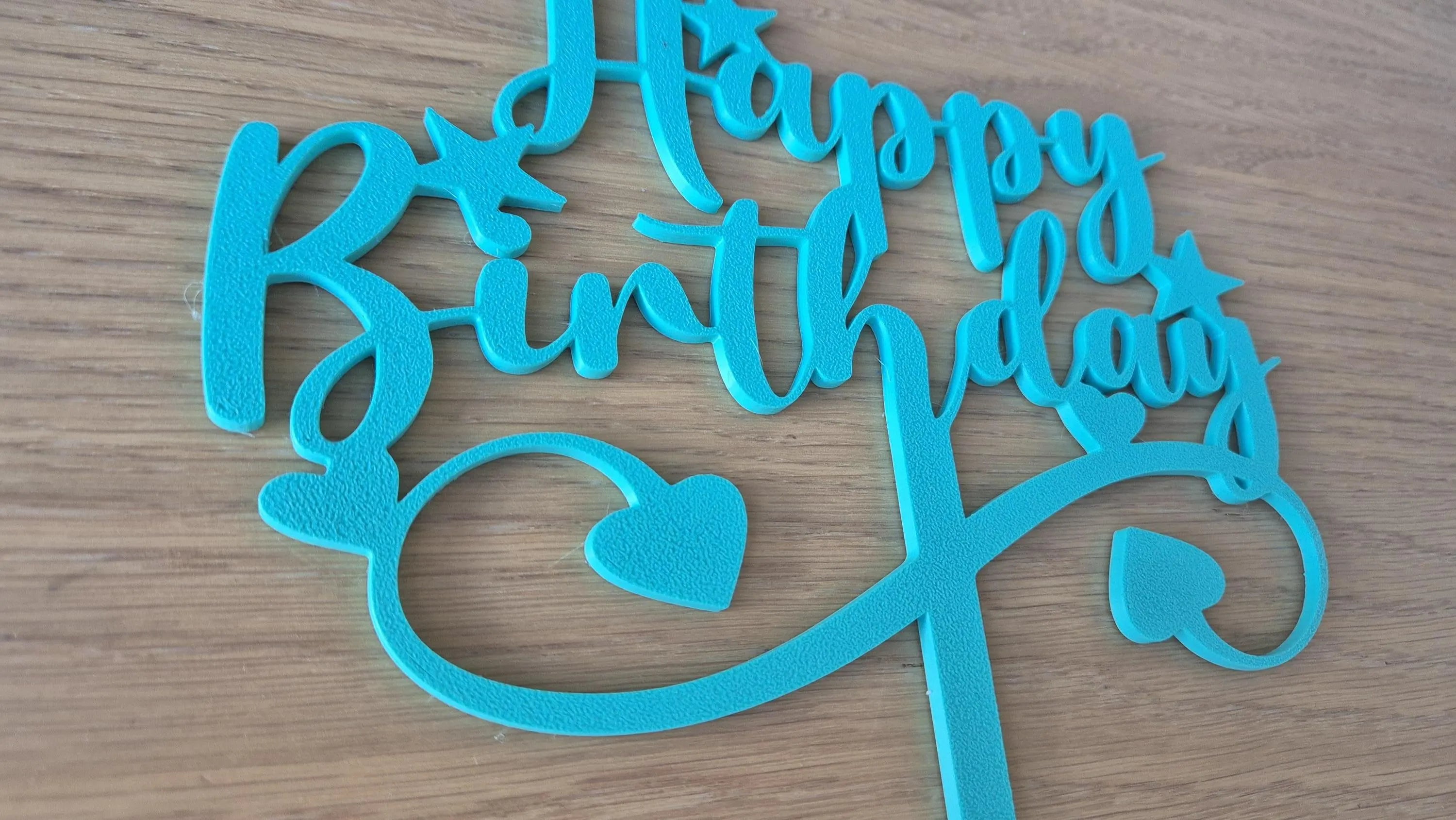 Cake topper - Decoración para tarta Happy birthday | Adorno para tarta Happy Birthday - Zascalo.com