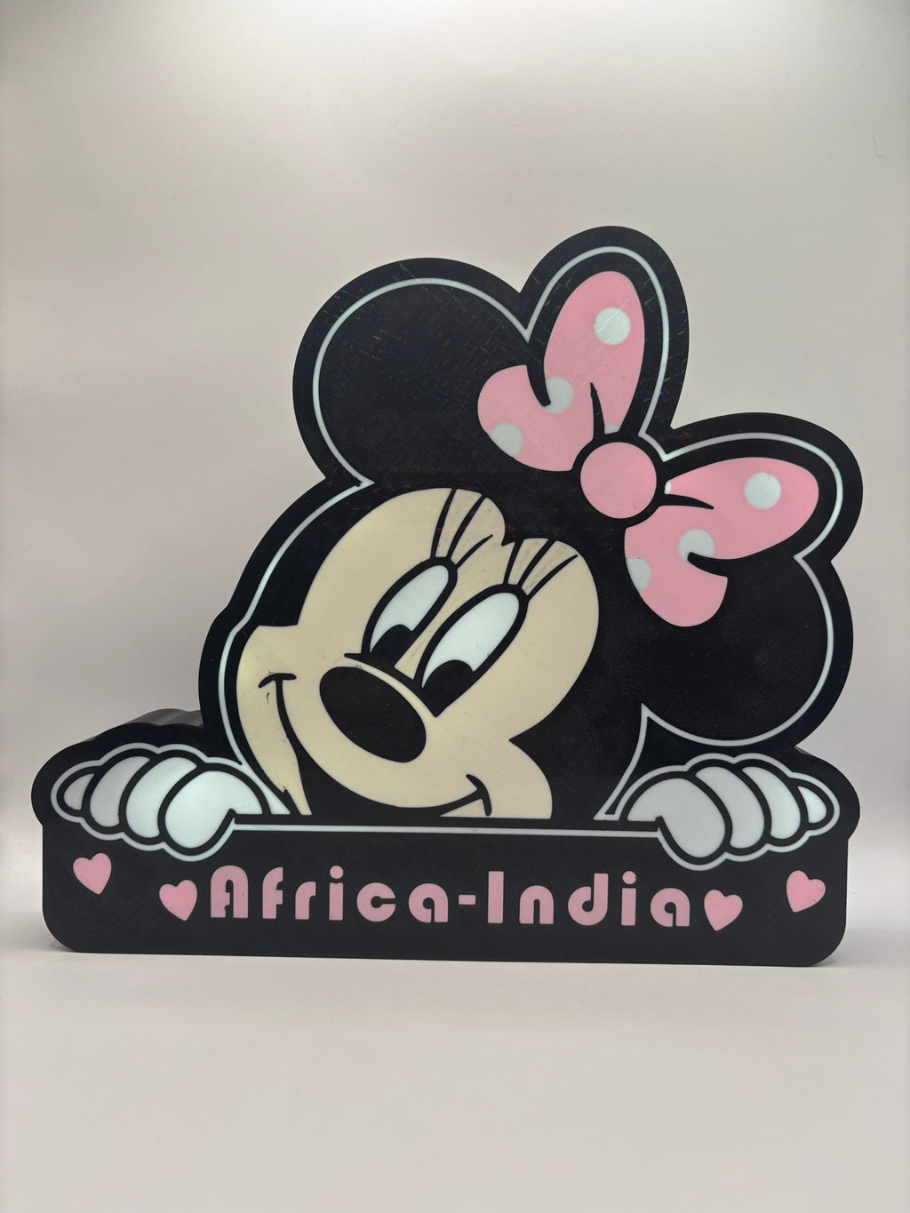 Lightbox Minnie personalizable – Decoración infantil impresa en 3D - Zascalo.com