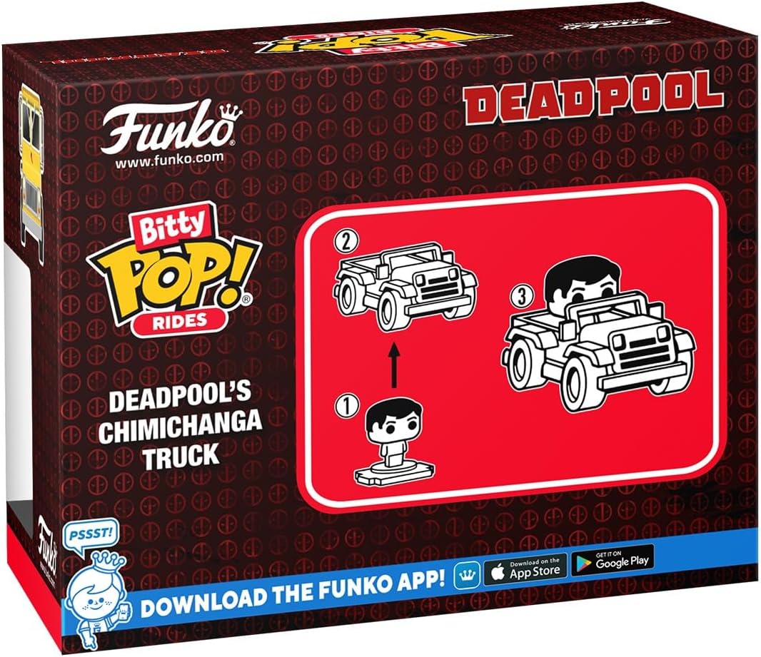 Marvel POP! Bitty Pop Rides Vinyl Figura Deadpool w/Chimichanga Truck 2,5 cm - Zascalo.com