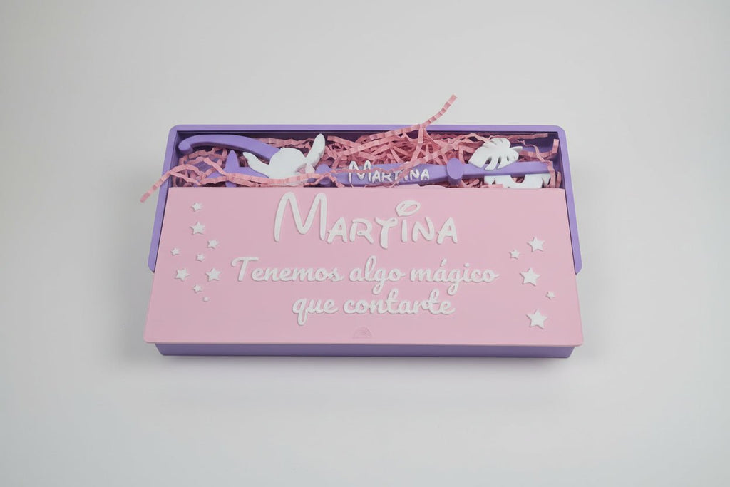 Pack llave + caja personalizada sorpresa | Regalo anuncio viaje o sorpresa | Nombre y mensaje totalmente personalizable - Zascalo.com