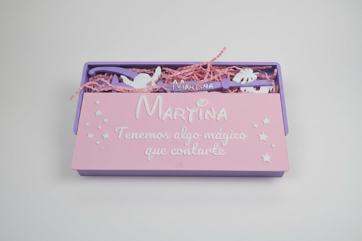 Pack llave + caja personalizada sorpresa | Regalo anuncio viaje o sorpresa | Nombre y mensaje totalmente personalizable - Zascalo.com