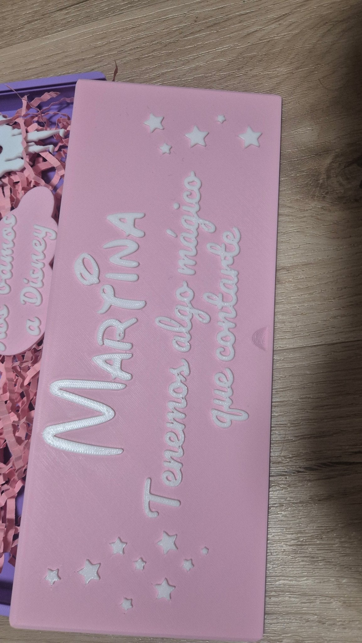 Pack llave + caja personalizada sorpresa | Regalo anuncio viaje o sorpresa | Nombre y mensaje totalmente personalizable - Zascalo.com