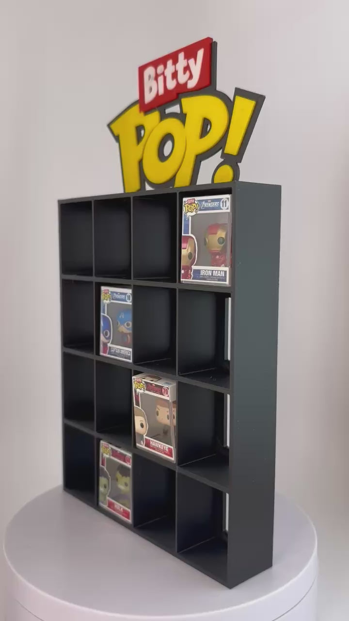 Espositor Bitty Pop para Funko Bitty Pop | Expositor 3D para Mini Funkos | Organizador Decorativo de Colección