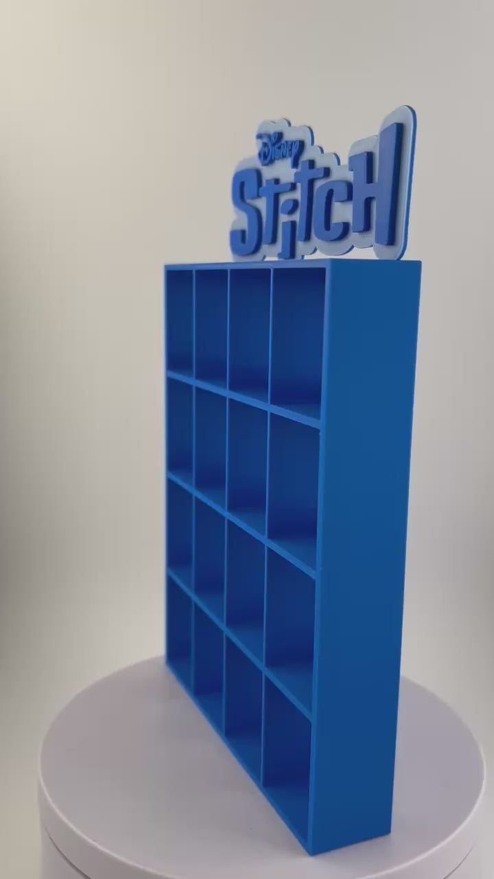 Présentoir Stitch Logo pour figurines Bitty Pop (16 figurines) | Collection Funko