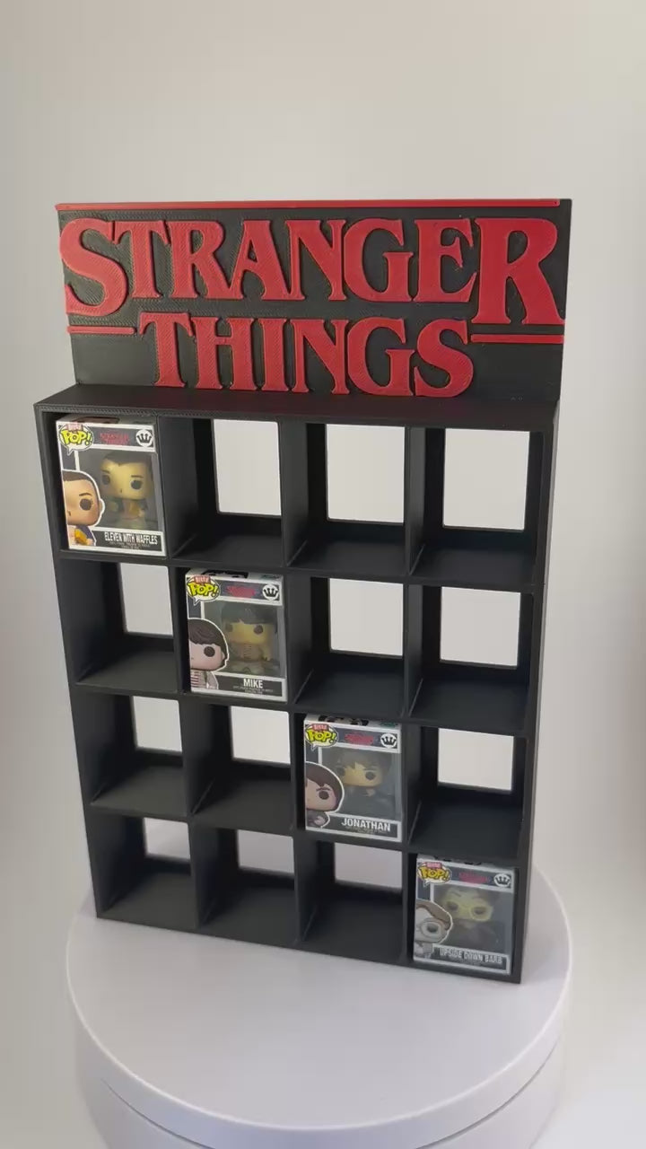 Stranger Things Display Shelf | Bitty Pop 16 Figure Display | Funko Collection